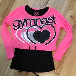 Justice Size 8 Gymnast Shirt